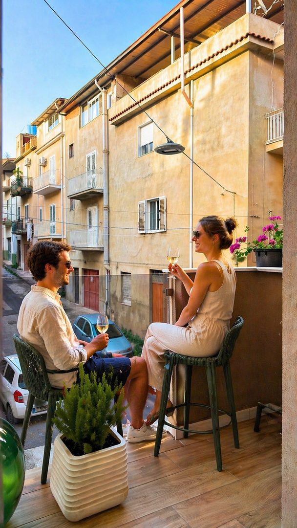 Camera Maria — balcone